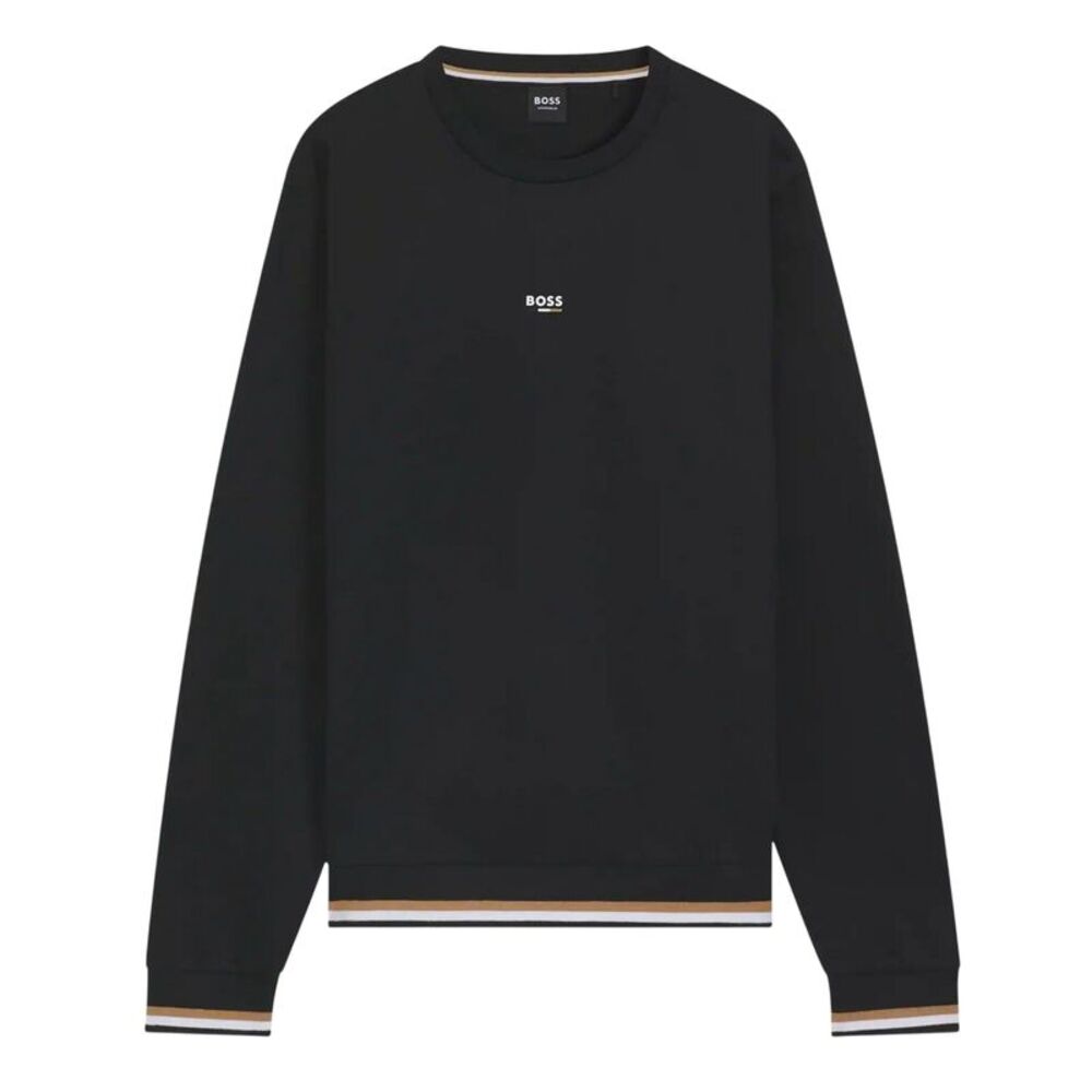 Boss Mens Logo Crew Neck Sweatshirt / Dark Blue